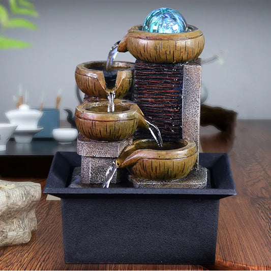 Desktop Water Fountain  Waterfall Kit Soothing Relaxation Zen Meditation