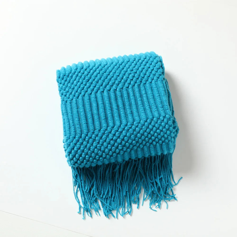 Decorative Blanket for Sofa Bed Throw Chunky Knit Throw Blankets