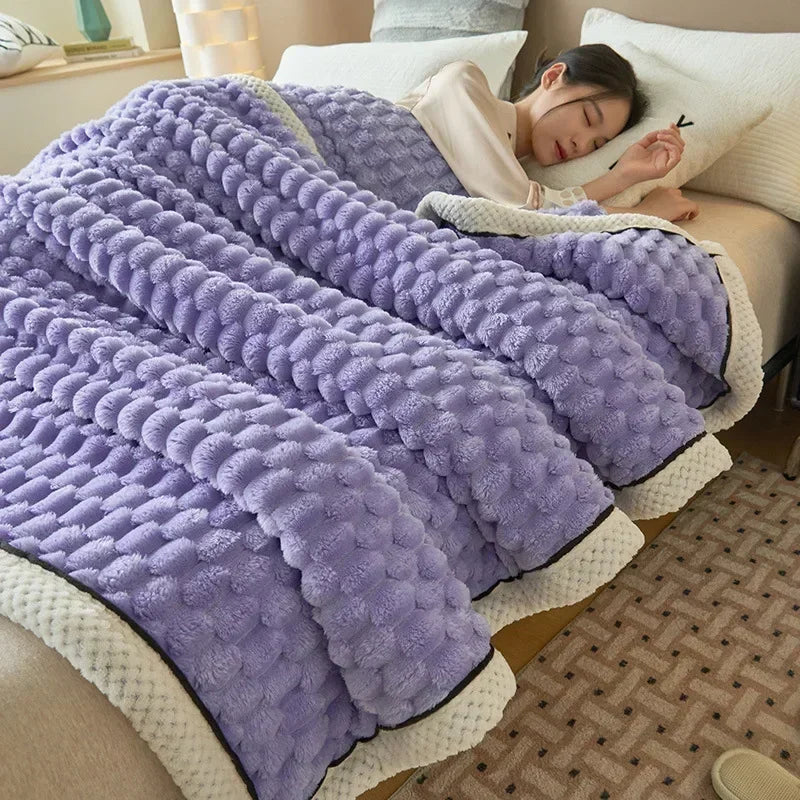 Turtle Velvet Autumn Winter Warm Sleeping Blanket