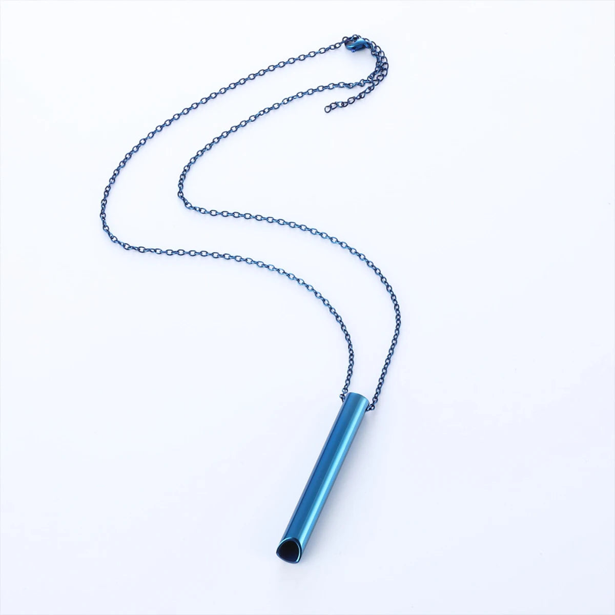 528 Hz Meditation Whistle Mindfulness Pendant Stainless Steel Vacuum Necklace